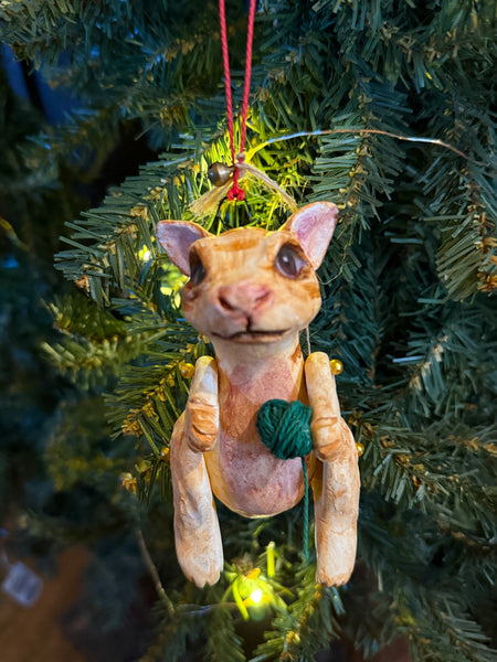 Custom Order ORANGE CAT Toy Ornamental Totum Fauna