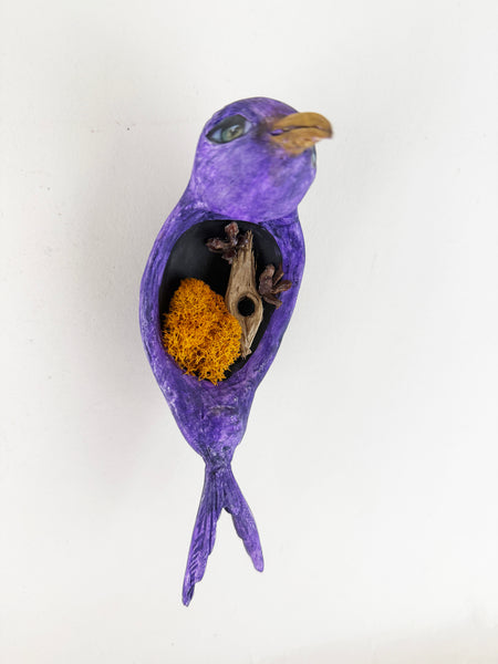 MOSSY PURPLE BIRD TOTUM FAUNA
